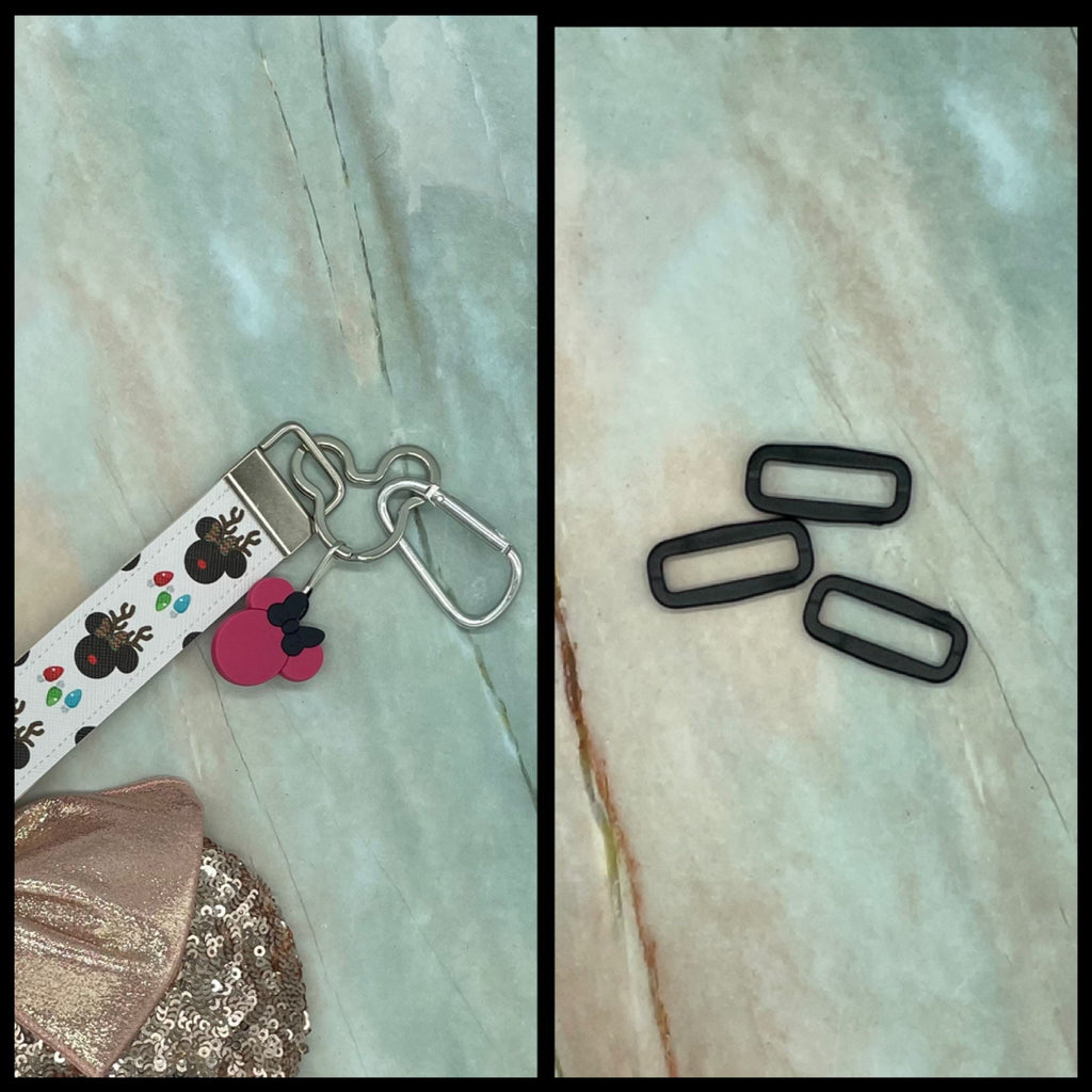 Mickey Reindeer Christmas Winter Faux Leather Mickey Ear Holder Wristlet Mouse Ear Accessories