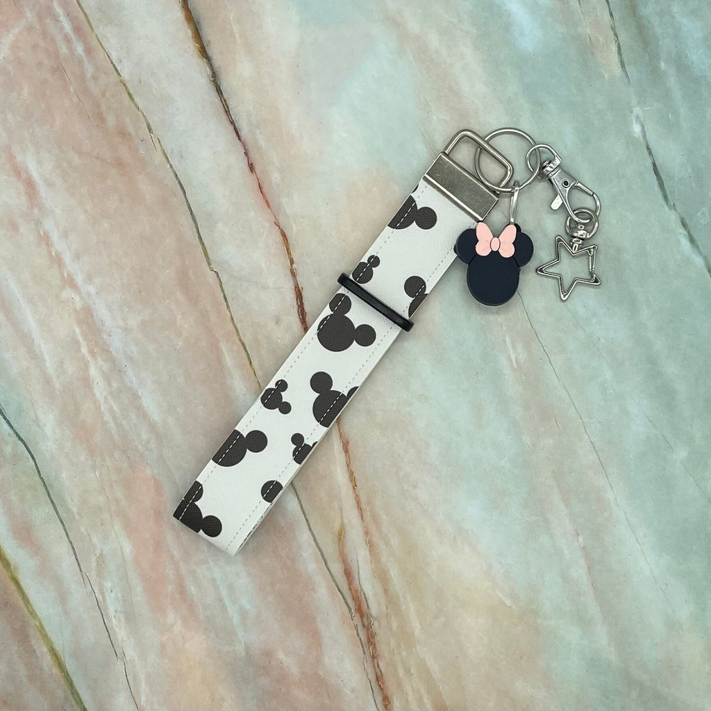 Mickey Mouse Faux Leather Mickey Ear Holder Wristlet Mouse Ear Accessories