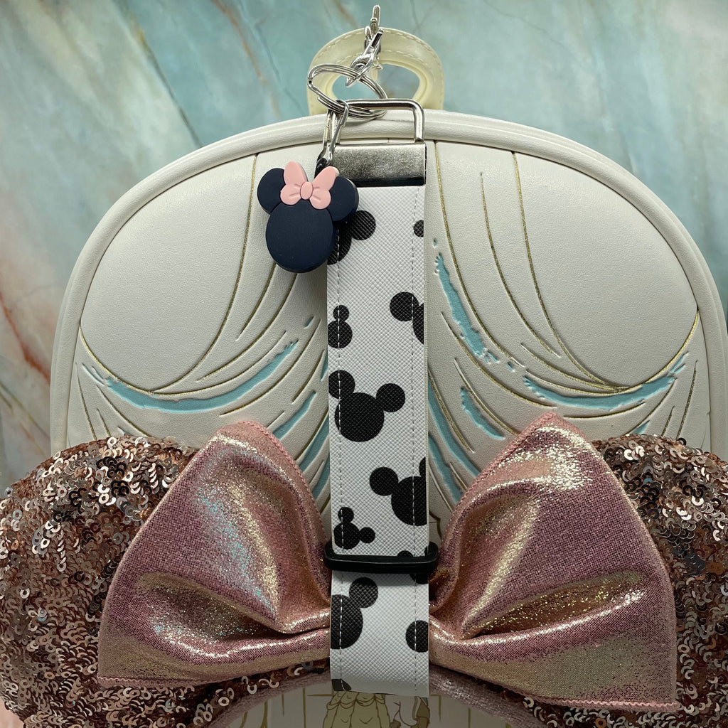 Mickey Mouse Faux Leather Mickey Ear Holder Wristlet Mouse Ear Accessories