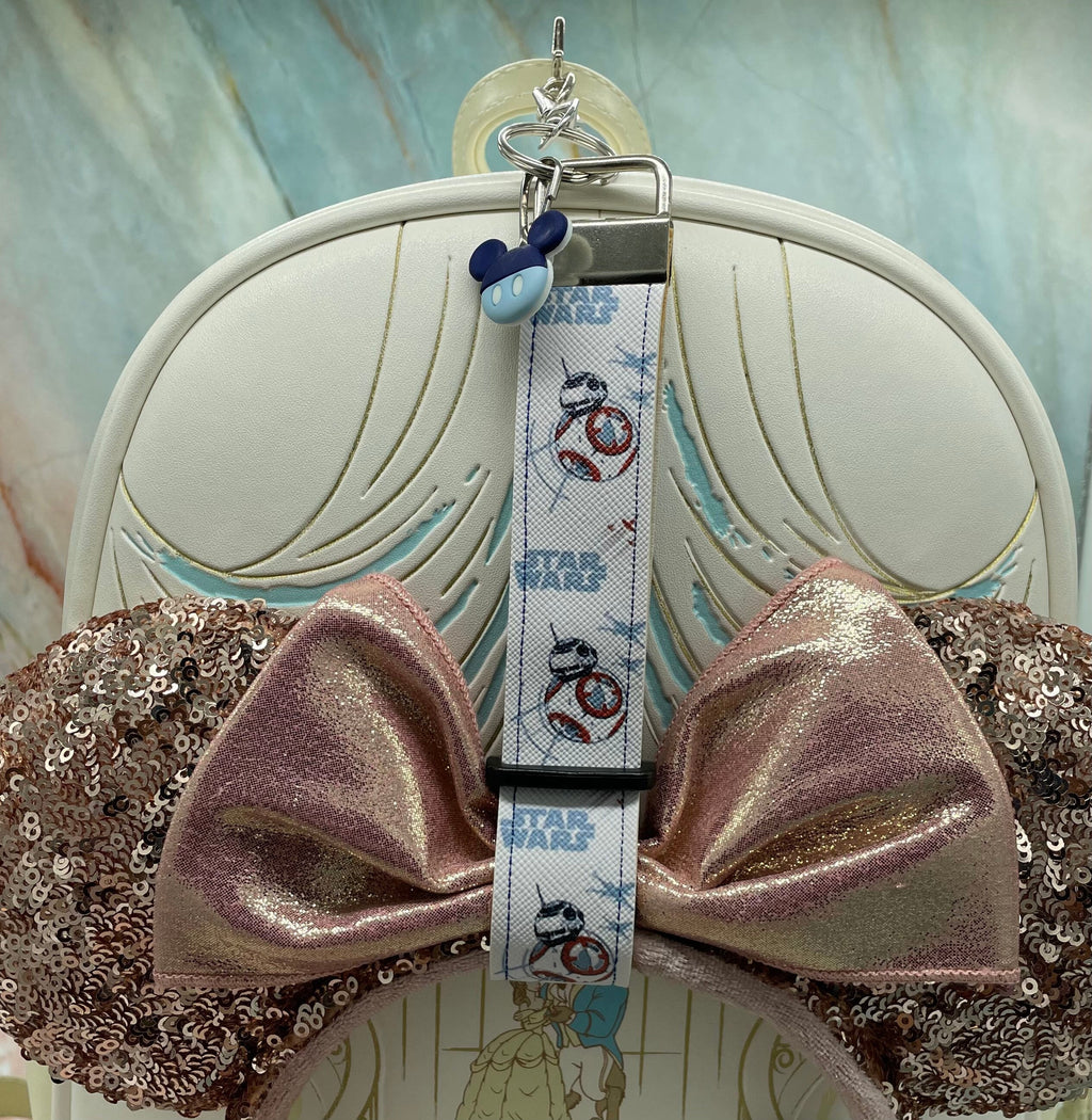 BB-8 Faux Leather Mickey Ear Holder Wristlet Mouse Ear Accessories