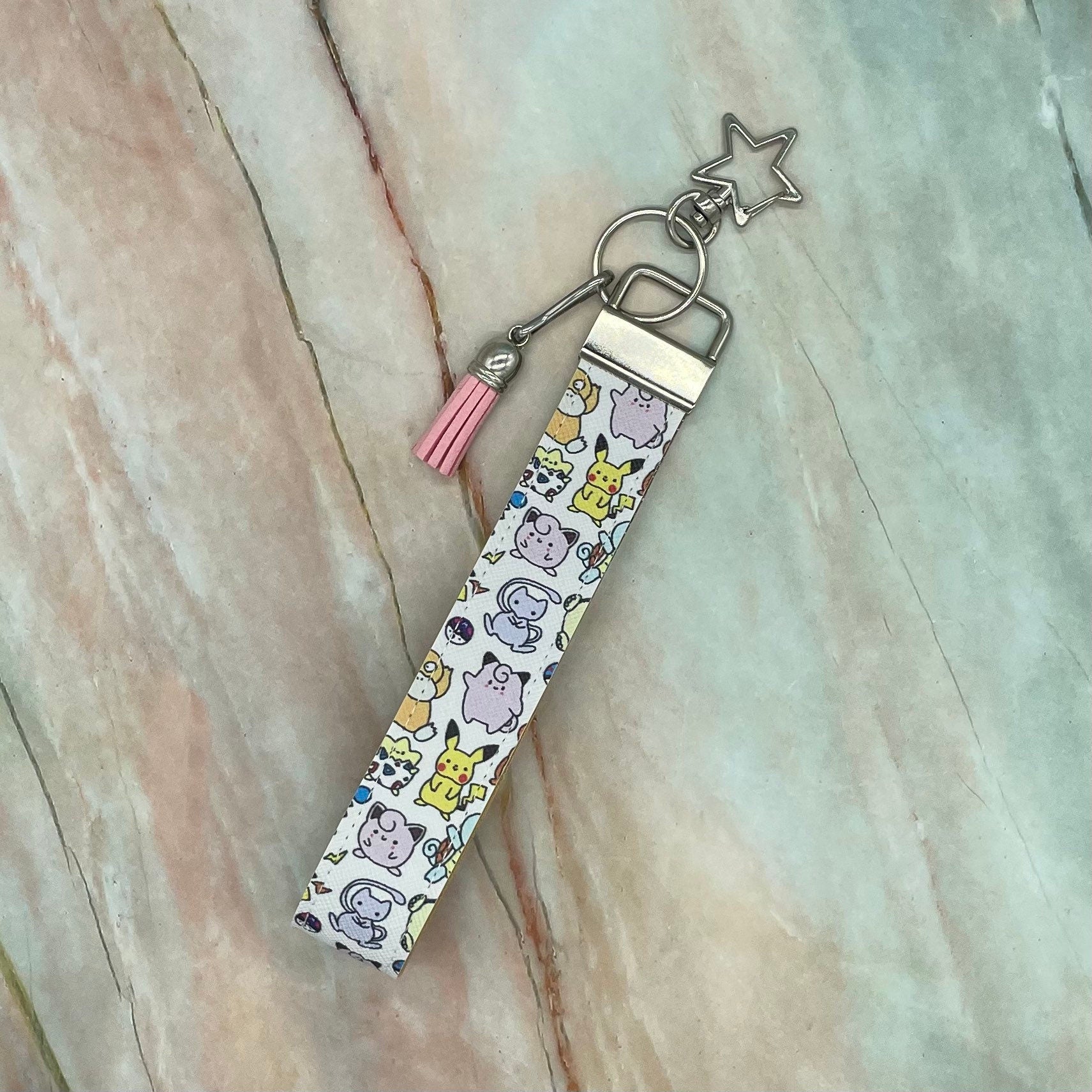 Pokémon Faux Leather Key Chain Wristlet Accessories